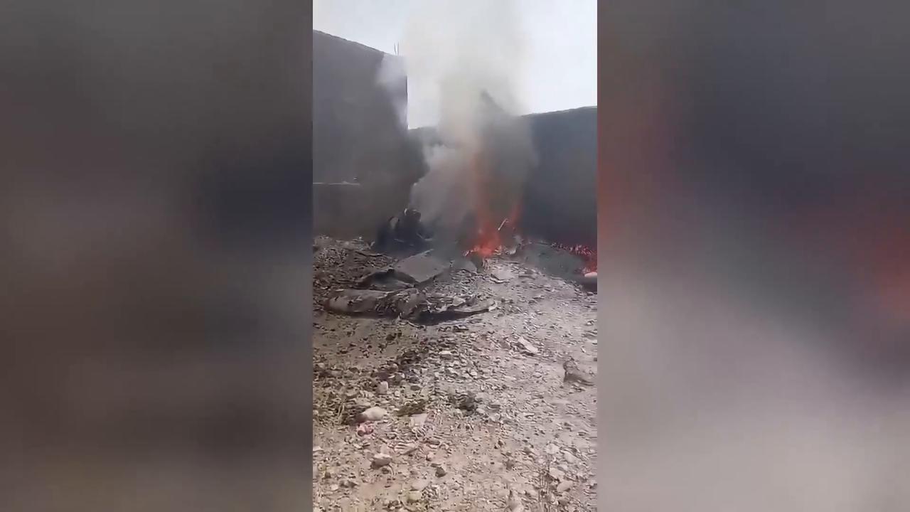 Video thumbnail for Pakistan: Army Training Aircraft Crashes in Quetta.