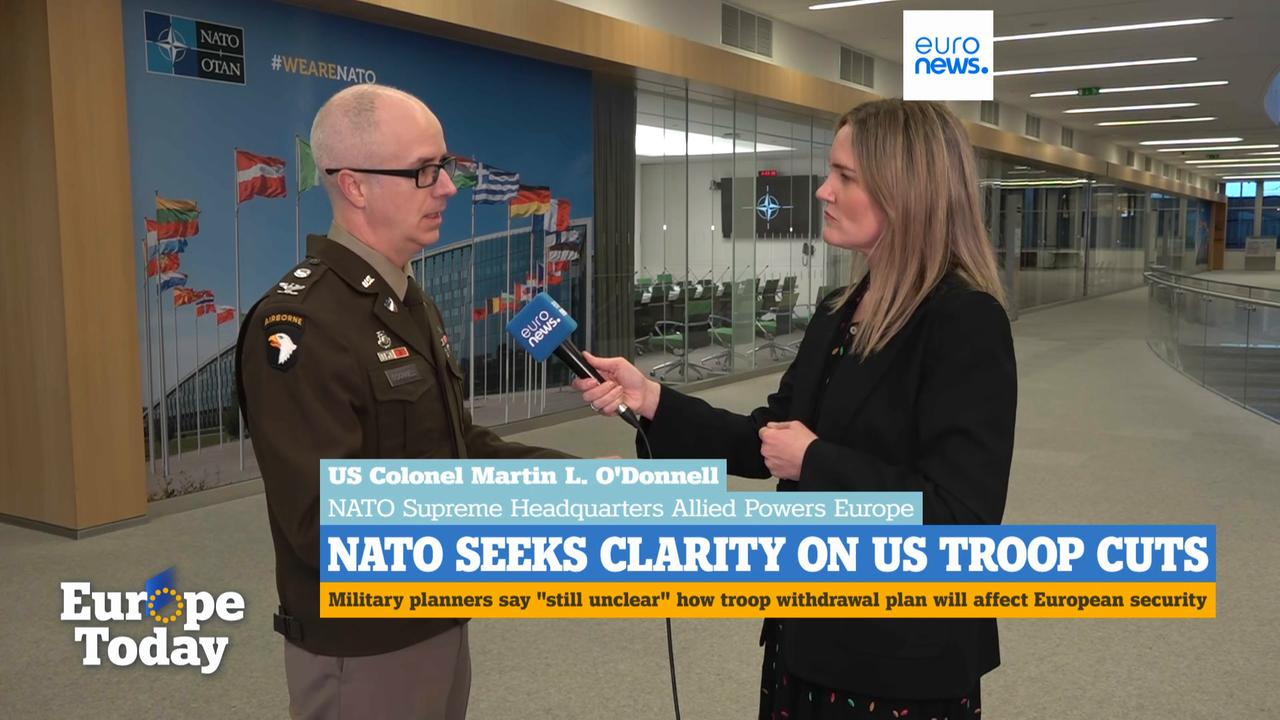 Video thumbnail for NATO still in the dark over US plans to withdraw 5000 troops