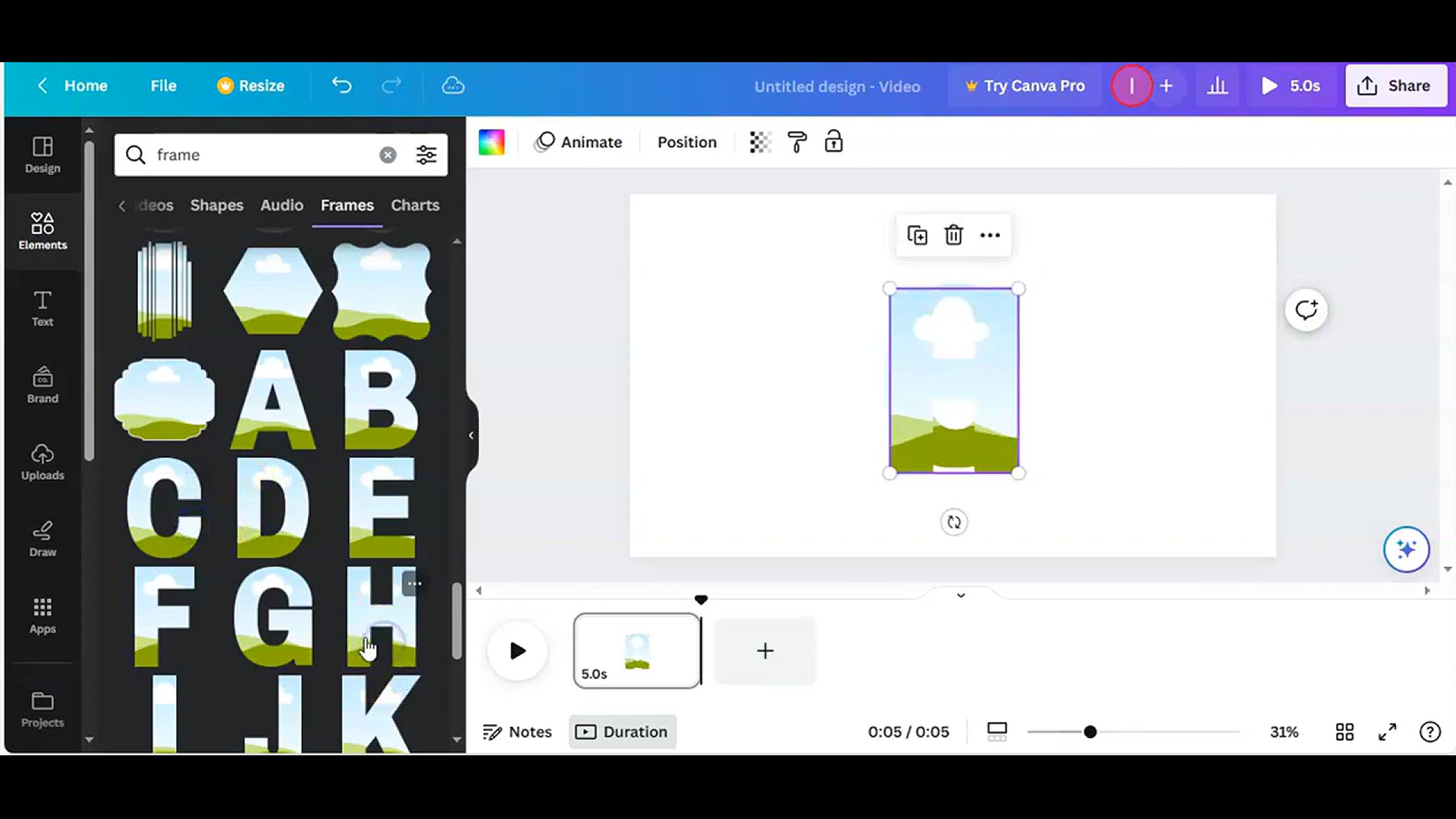 'Video thumbnail for How to place video inside the text in canva'