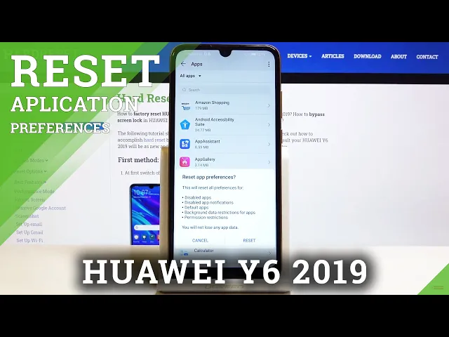 Video thumbnail for How to Restore App Preferences on HUAWEI Y6 2019 – Default App Preferences