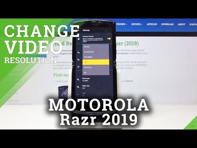 Video thumbnail for How to Change Video Quality in MOTOROLA Razr 2019 – Video Resolution