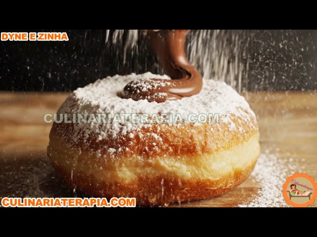 Video thumbnail for Donuts Recheados com Nutella 🍩 | Massa Fofinha, Dourados e Irresistíveis