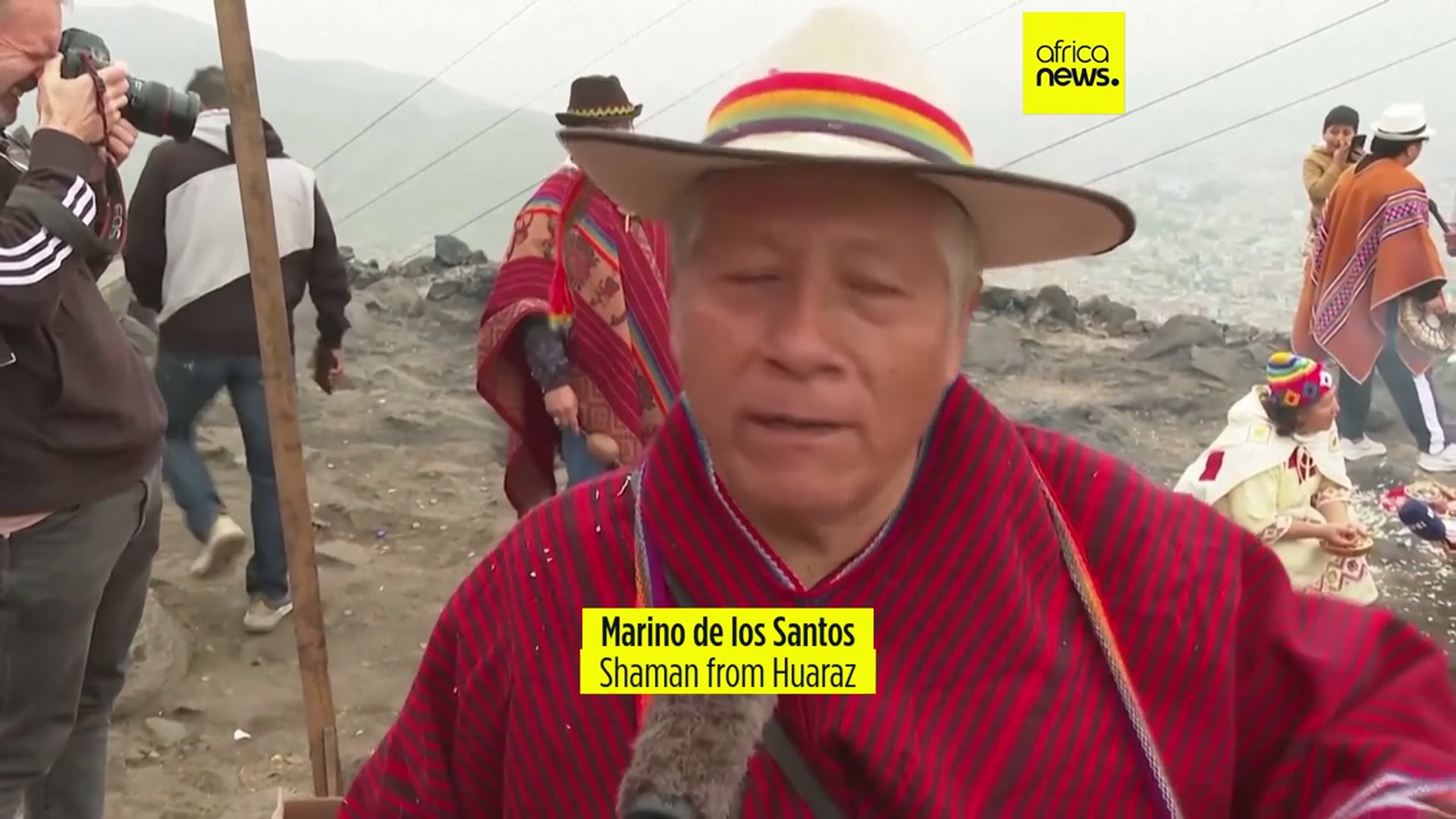 'Video thumbnail for Shamans perform peace ritual as diplomatic row between Peru and Colombia heats up'