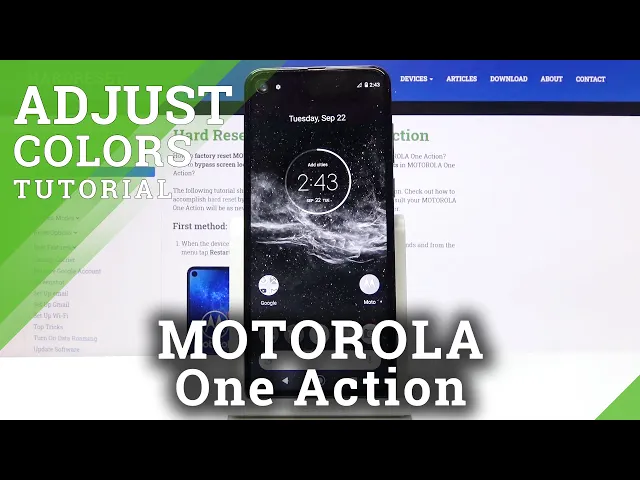 Video thumbnail for How to Set Up Colors in Motorola One Action – Color Temperature & Adjustment