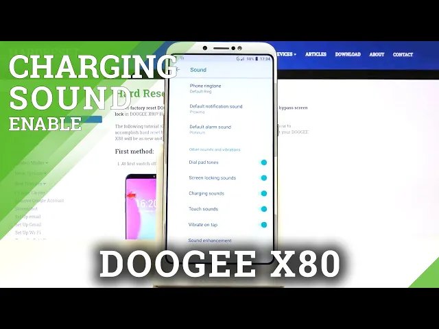 Video thumbnail for How to Turn On Charging Sounds on DOOGEE X80 - Manage System Sounds