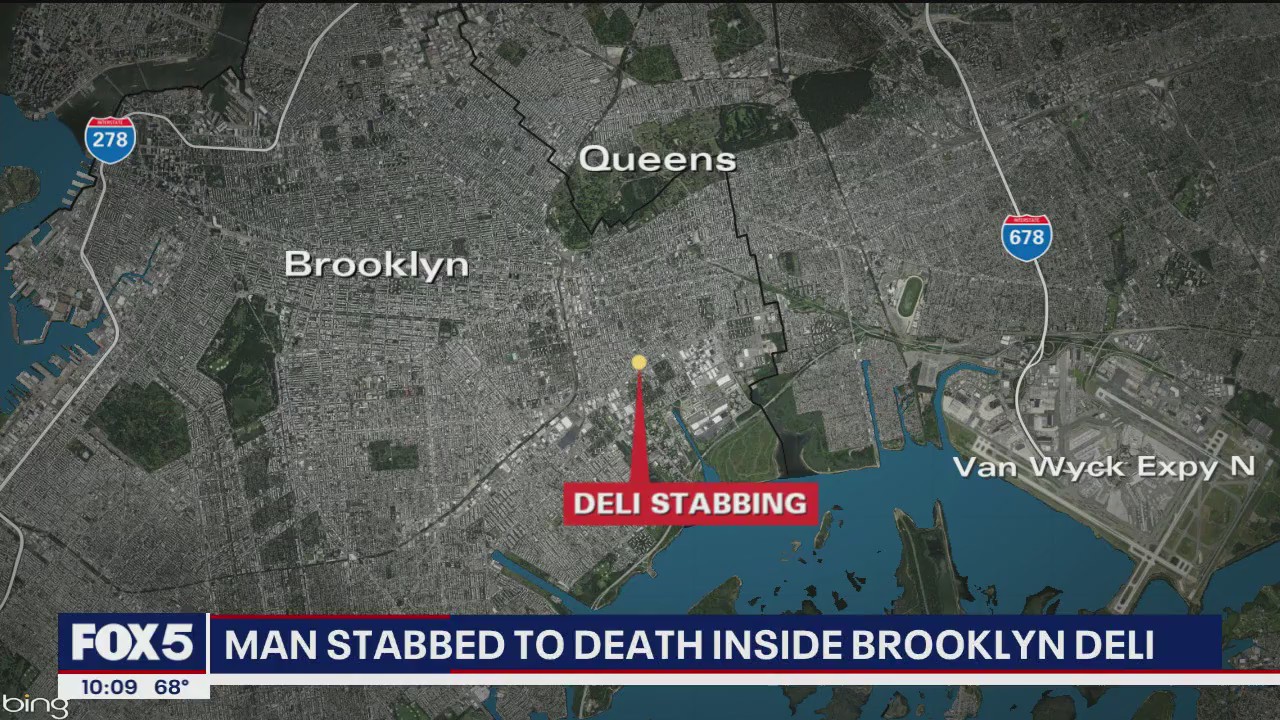 'Video thumbnail for Man stabbed to death inside Brooklyn deli'