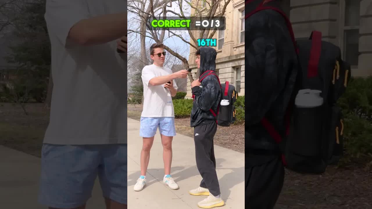 Video thumbnail for Boyfriend Quizzed on Girlfriend for $50! (He Passed!)