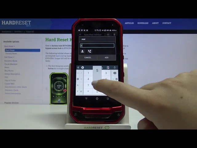 Video thumbnail for How to Block Number in KYOCERA Torque G03 – Find Blocking Settings