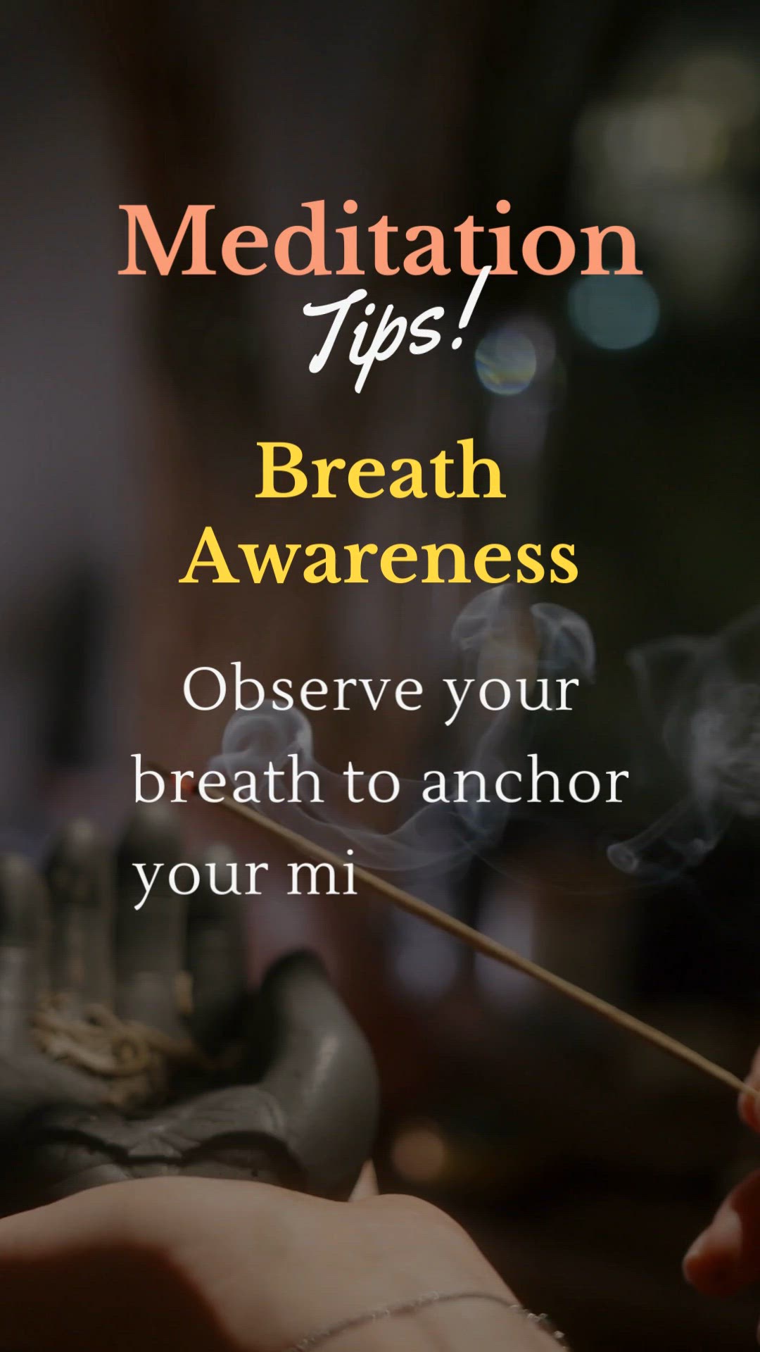 'Video thumbnail for Meditation Tips!'