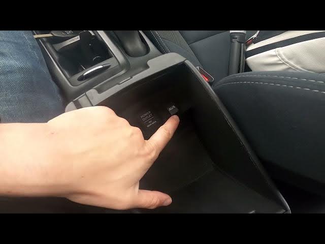 Video thumbnail for Where is AUX Port in Honda Civic IX ( 2012 - 2017 ) - How to Find AUX Port?