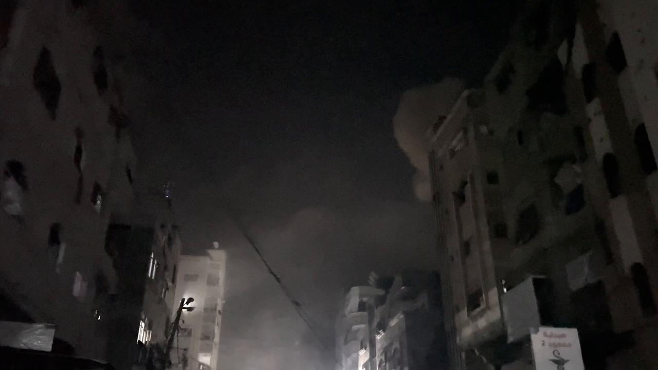 Video thumbnail for Gaza City Al-Shati Camp Airstrike May 10.