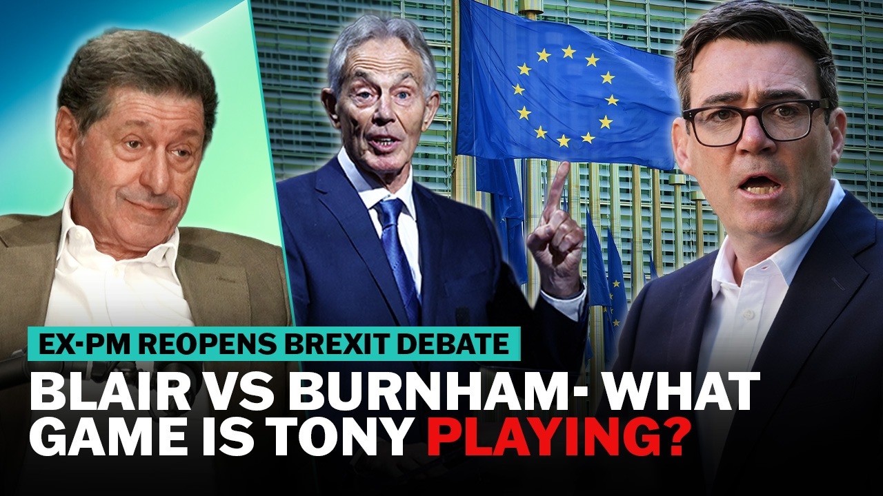 Video thumbnail for Is Tony Blair getting in Andy Burnham's way? | The News Agents