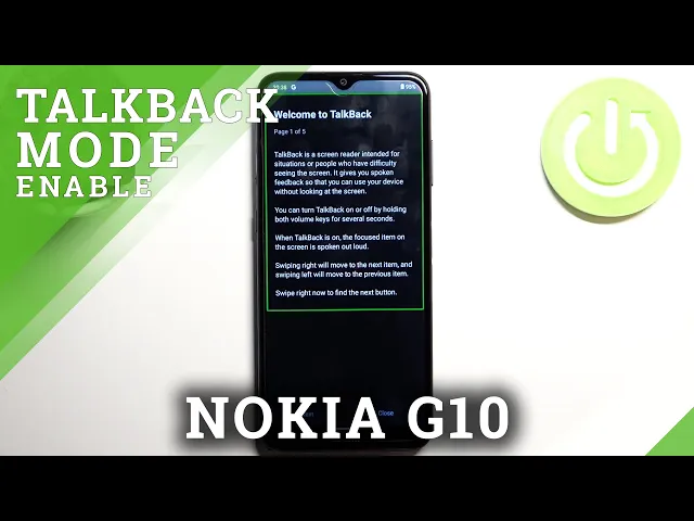 Video thumbnail for How to Activate Talkback Mode on NOKIA G10 – Use Screen Reader