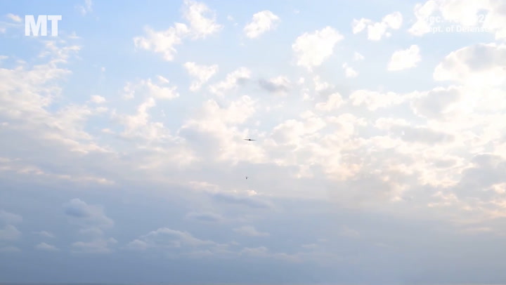 Video thumbnail for Footage shows test of one-way attack drone used in Iran strikes