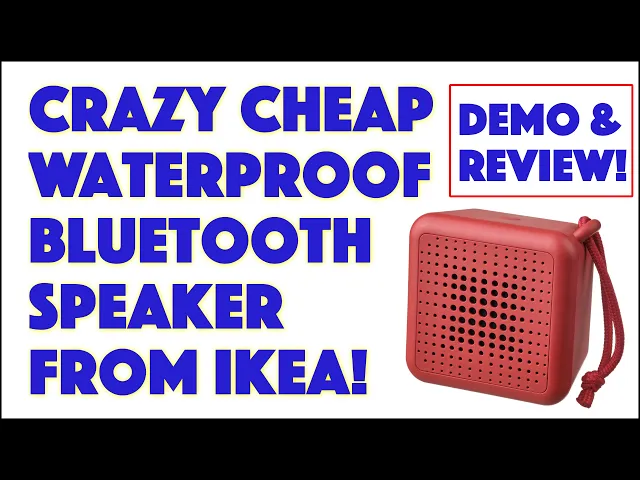 Video thumbnail for IKEA "Vappeby" Wireless Portable Bluetooth Speaker -- DEMO & REVIEW