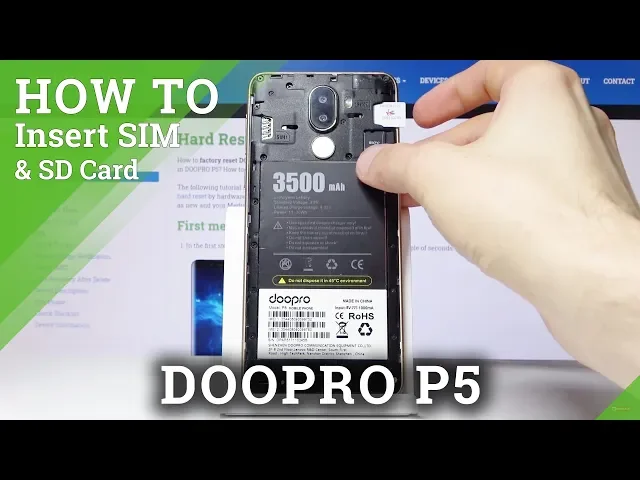 Video thumbnail for How to Insert Micro SIM & Micro SD Card in DOOPRO P5 – Install SIM & SD