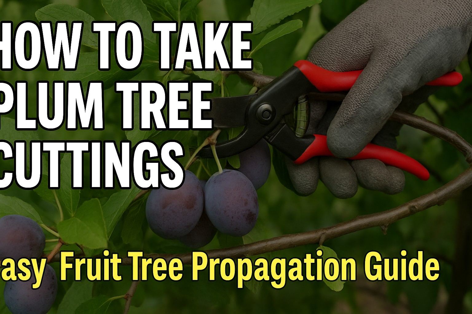 Video thumbnail for 🎥 ✅ How to Propagate Plum Trees from Cuttings 🍑 | Easy Step-by-Step Guide for Growing Your Own Fruit Tree