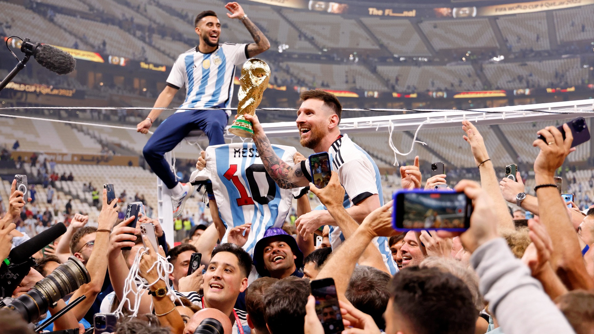Video thumbnail for 2022 World Cup Highlights: Lionel Messi's Triumph & More