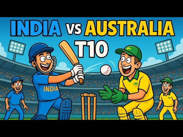 Video thumbnail for India vs Australia T10 Match | Cricket Battle | Live Stream |