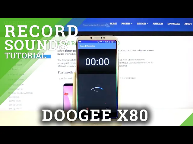 Video thumbnail for How to Record Your Voice on DOOGEE X80 – Recording Sound