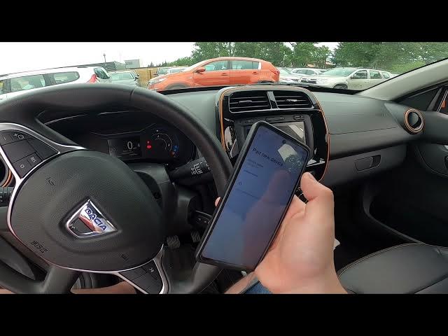 Video thumbnail for How to Pair Smartphones with System via Bluetooth in Dacia Spring ( 2021 – now )