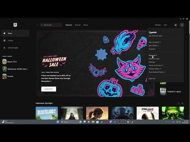 Video thumbnail for How To Change Credentials In Epic Games Launcher 2023 / 2024