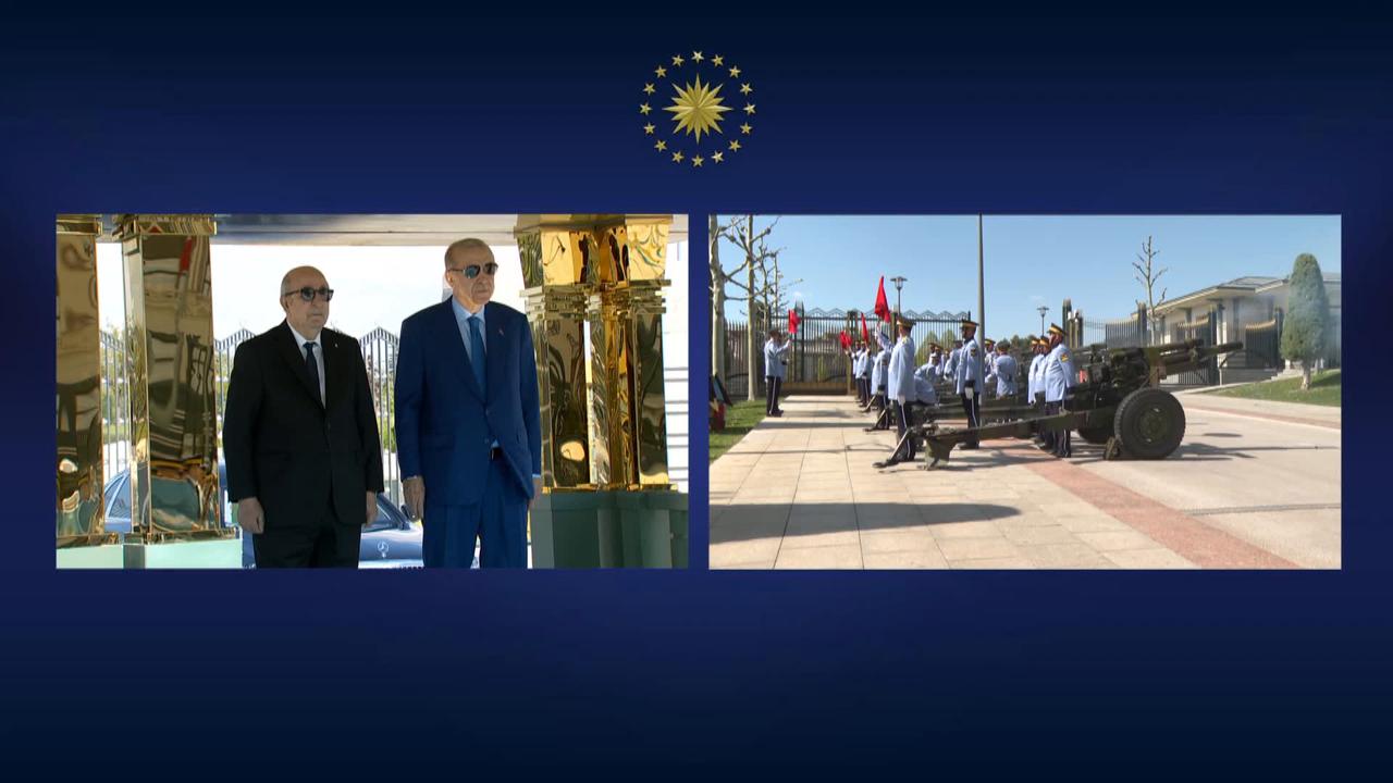 Video thumbnail for Türkiye: Türkiye's president welcomes Algerian counterpart in Ankara​​​​​​​.