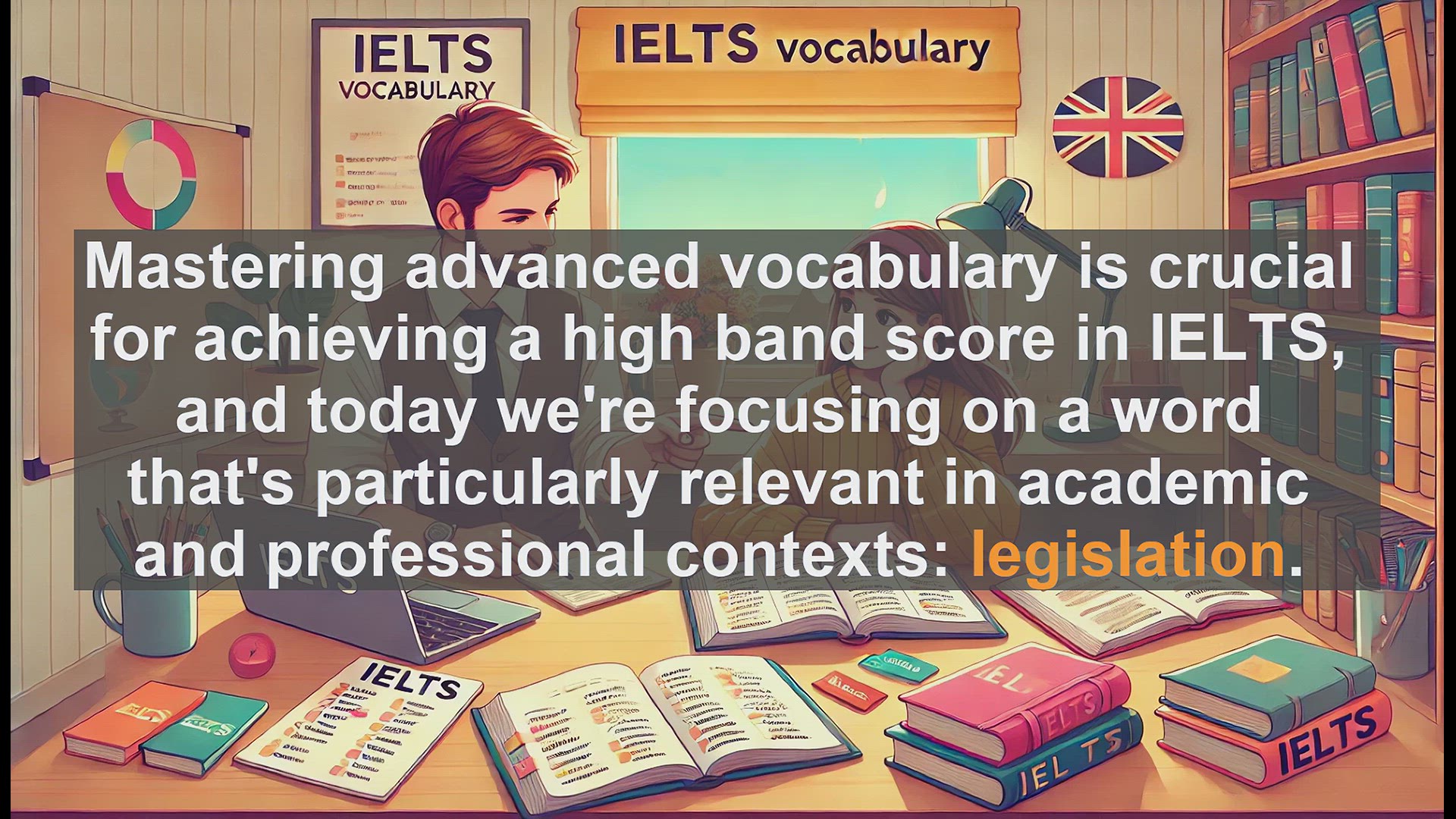 'Video thumbnail for 5000 Must Know IELTS 8.0 Vocabulary - IELTS Vocabulary: Understanding and Using 'Legislation''