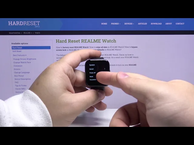 Video thumbnail for Hard Reset Realme Watch - Remove All Stored Data