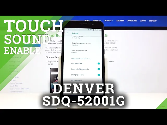 Video thumbnail for How to Enable Touch Sounds in DENVER SDQ-52001G - Sound Settings