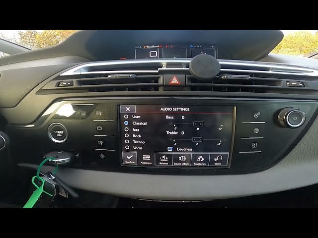 Video thumbnail for How to Find and Manage Sound Settings in Citroen C4 Picasso II (2013–2018) Customize Sound Settings