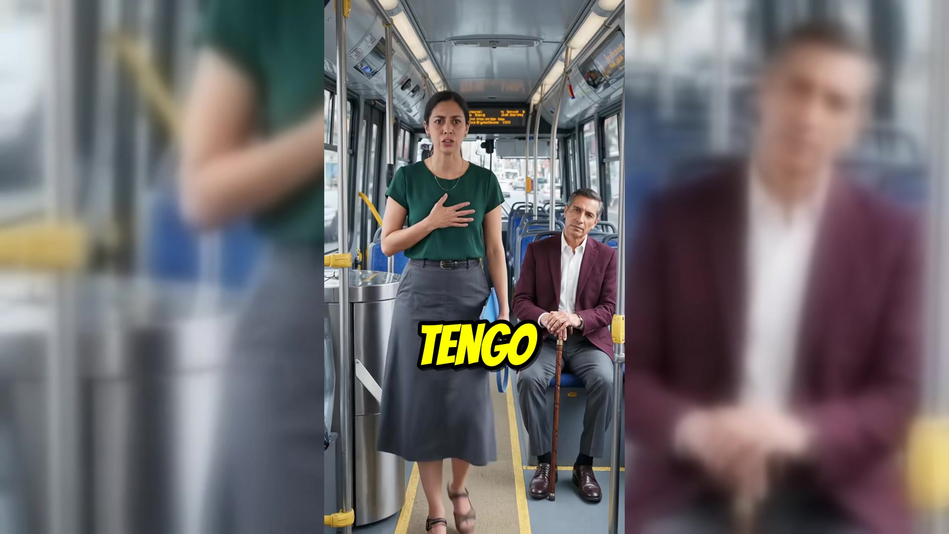 Video thumbnail for Una muchacha me dio su asiento en el camión. Cuando su marido me vio entrar detrás de ella, se le fue el color de la car