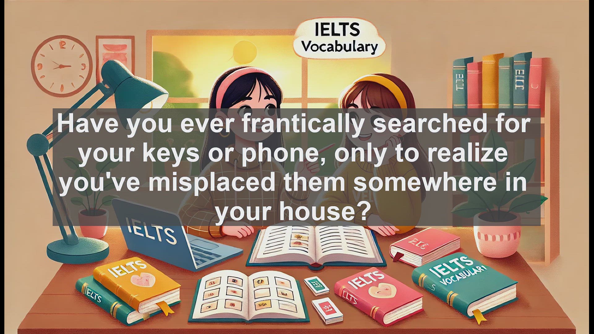 'Video thumbnail for 5000 Must Know IELTS 8.0 Vocabulary - IELTS Vocabulary: Understanding and Using 'Mislay''