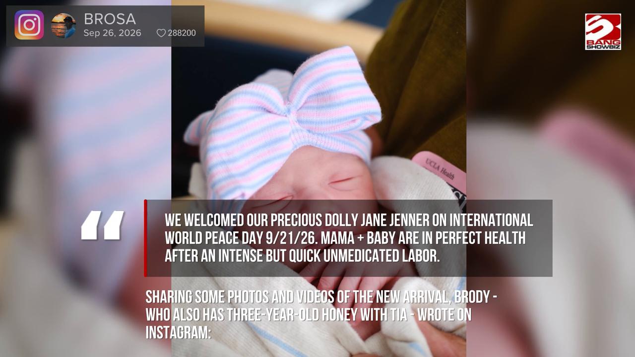 Video thumbnail for Brody Jenner becomes a father again