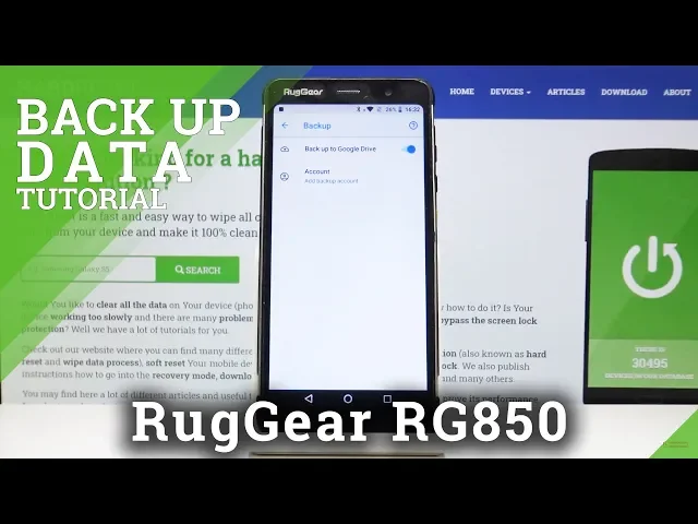 Video thumbnail for How to Create Google Backup in RUGGEAR RG850 – Save Data / Files