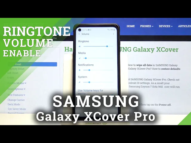 Video thumbnail for SAMSUNG Galaxy XCover Pro – Enable Ringtone Volume & Manage Sound Settings