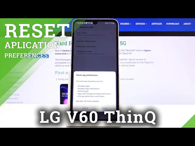 Video thumbnail for How to Reset App Preferences in LG V60 ThinQ 5G – Restore App Defaults