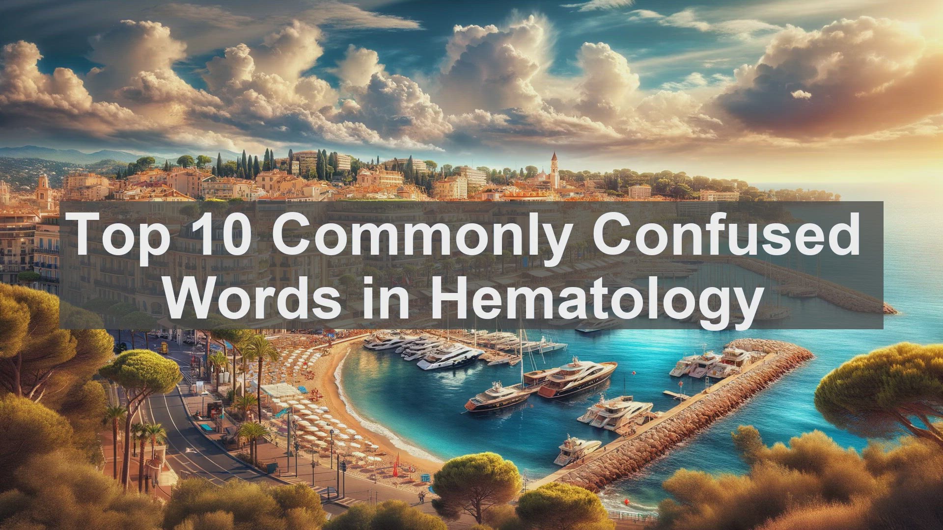 'Video thumbnail for Top 10 Commonly Confused Words in Hematology'