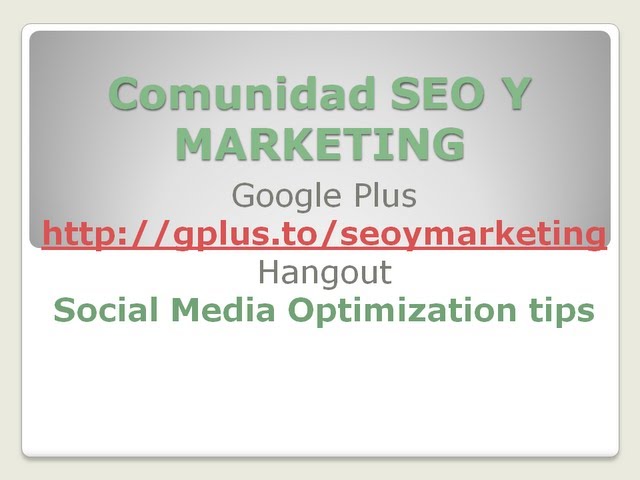 'Video thumbnail for Social media optimization tips'