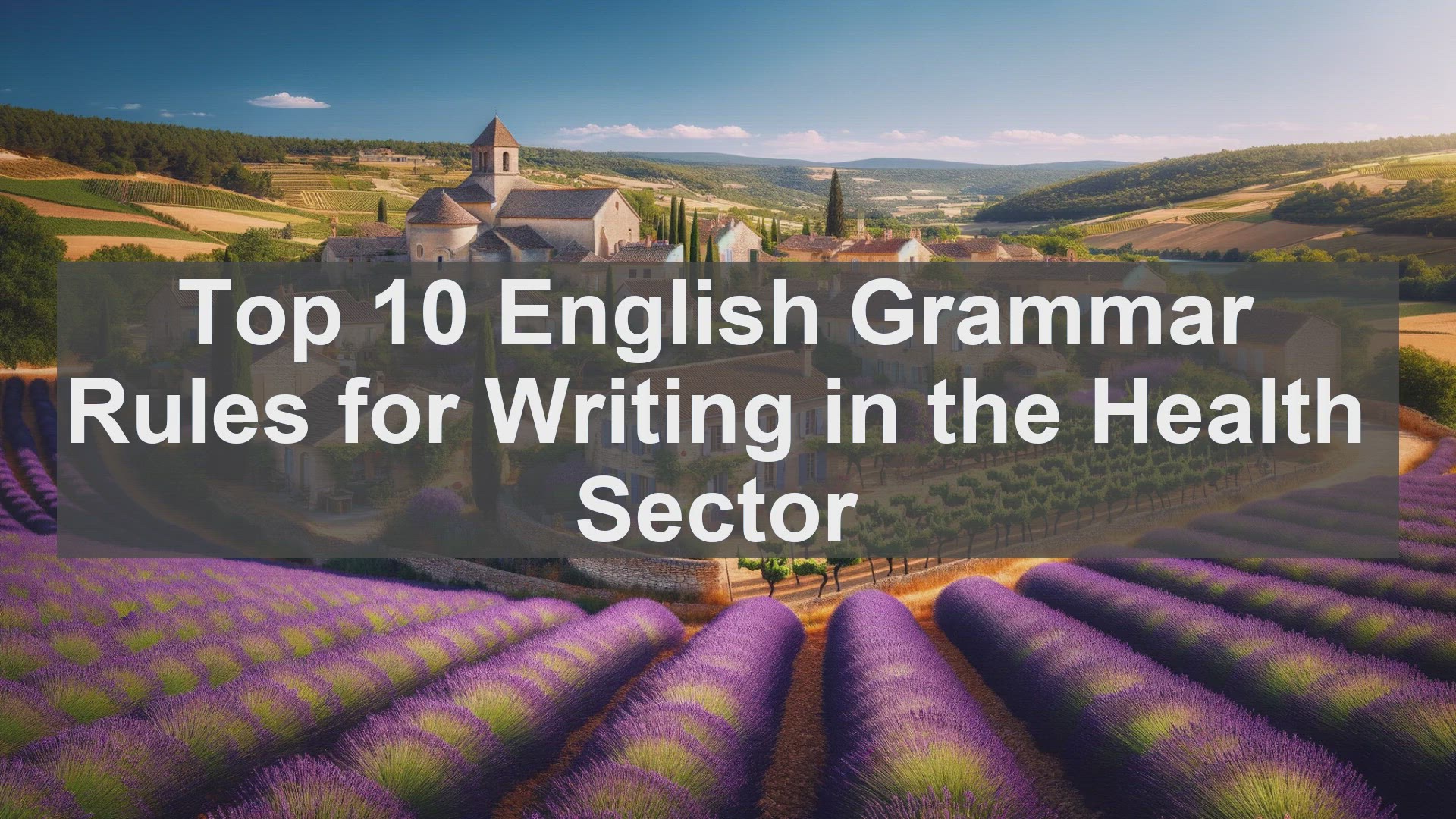'Video thumbnail for Top 10 English Grammar Rules for Writing in the Health Sector'
