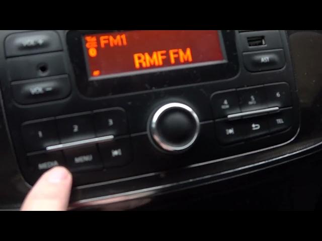 Video thumbnail for How to Play Bluetooth Music via Radio in Dacia Sandero ( 2011 - 2020 ) - Change Radio Source