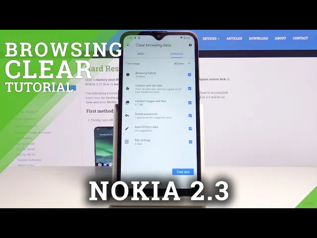 Video thumbnail for NOKIA 2.3 Clear Browsing Data & Delete Browser History