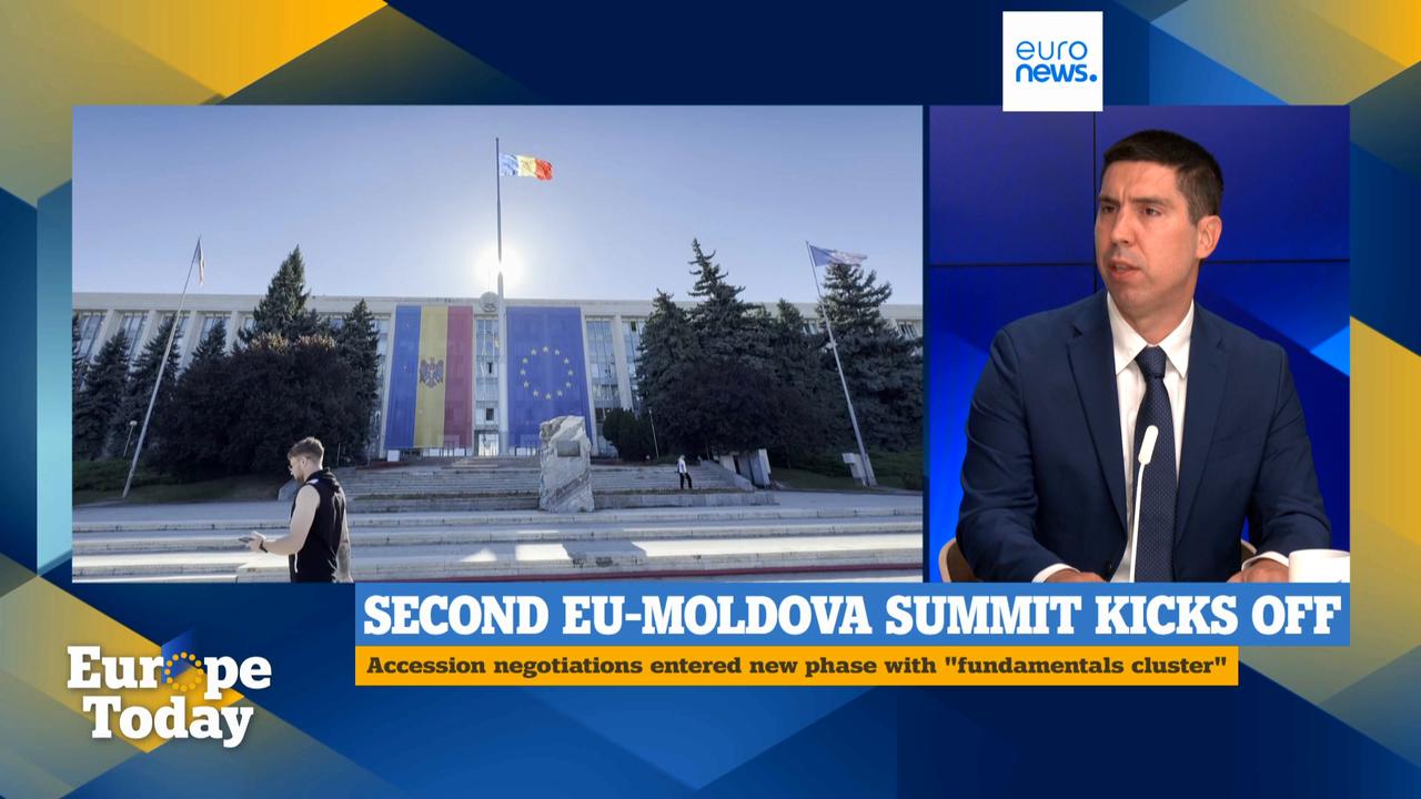 Video thumbnail for Moldova's EU accession and Transnistria settlement are 'parallel processes', minister says