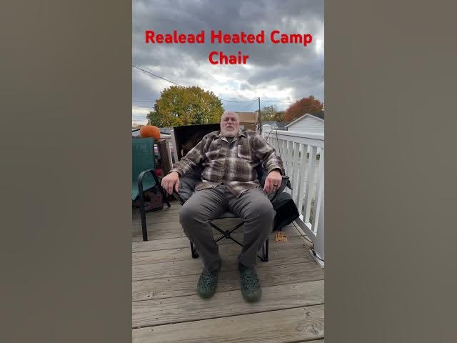 Video thumbnail for New Heated Camp Chair on Amazon! Ultimate Comfort. #campinggear