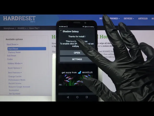 Video thumbnail for How to Apply Magic Fluids Wallpaper on HUAWEI Honor Play 7 – Install Galaxy Wallpaper