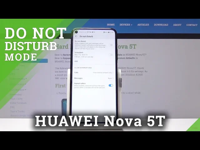 Video thumbnail for How to Enable Do Not Disturb Mode in HUAWEI Nova 5T – Customize DND