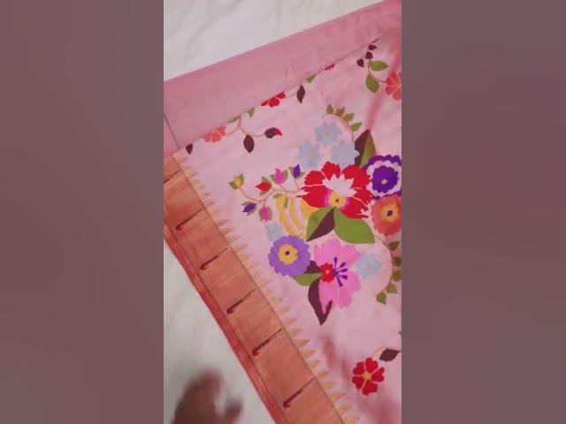 Video thumbnail for Allover work paithani saree #paithani #handloom #silksaree