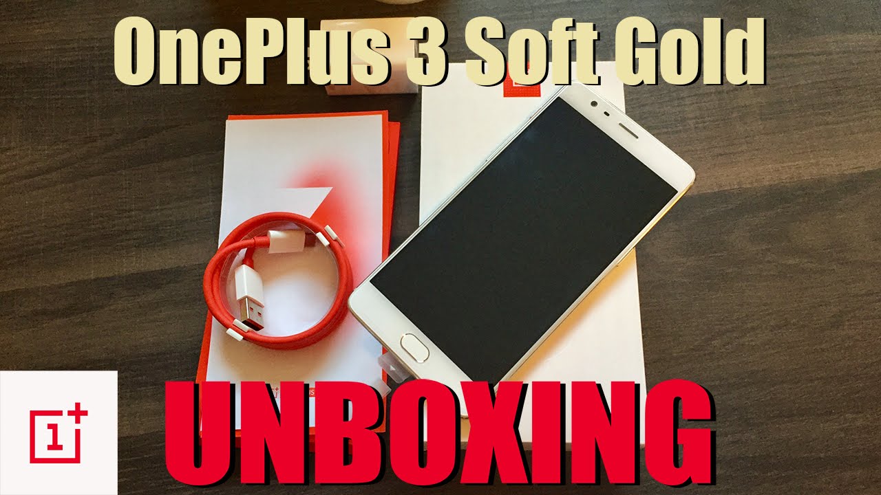 Video thumbnail for OnePlus 3 (Soft Gold) - Unboxing & Hands On
