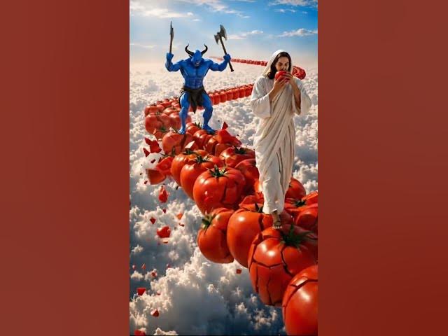 Video thumbnail for Jesus walk the tomato☺️ #amen #jesus #oraçãoforte #oraçaodamanhã #oraçãodanoite #oraçãododia #shorts
