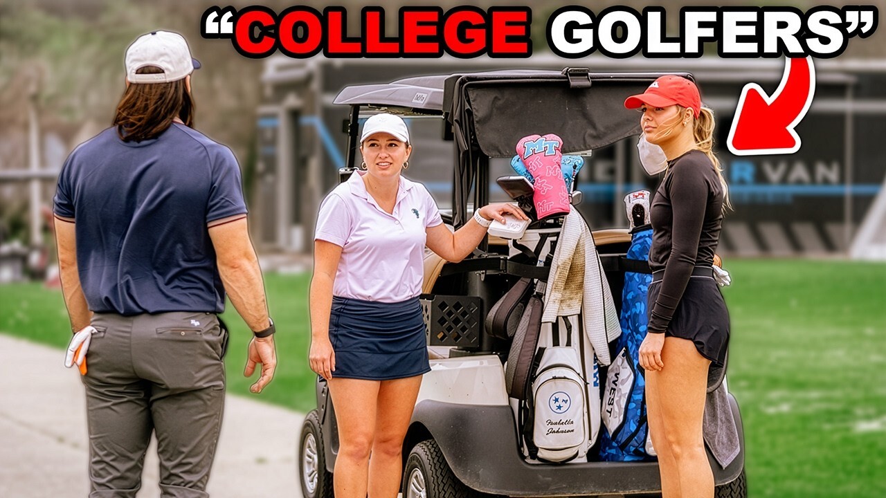 Video thumbnail for We called out 2 College girls on the golf course...
